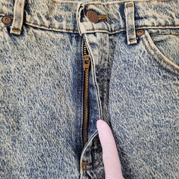 Vintage 80s Lee Riders Acid-Wash Jeans 30x30 Made in USA 209-6848 - Picture 5 of 16